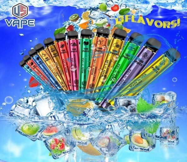 US Vape 1500 Puffs Disposable Pod Made in USA - Image 1